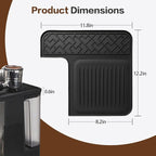 Top Mat Compatible with Ninja Luxe Coffee Espresso Machine ES601& ES701, Silicone Protective Top Cover, Shields Surface from Scratches, Waterproof Non-Slip, Easy to Clean (BLACK)