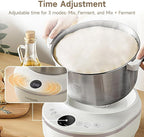 Joydeem HMJ-A701 Electric Dough Maker (7.4Qt) with Ferment Function - Ideal for Bread, Pizza, Sourdough & Dumpling Dough