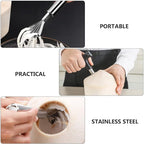 Luxshiny Coconut Opener Tool Stainless Steel Meat Grater Set Reusable Kitchen Gadget Young Coconut Shell Opening Meat Extraction Home Cooking