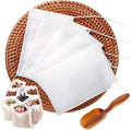 200pcs Disposable Tea Bags for Loose Leaf Tea, Tea Filter Bags with Free Tea Spoon for Loose Tea Loose Leaf Tea, Coffee, Spice, Herbs (QS53)