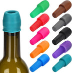 10 Pack Silicone Wine Stopper, Wine Stoppers for Wine Bottles, Wine Seal Stopper Can Be Reused to Keep Wine Fresh, by Brusoon (Multicolor)