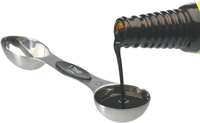 PrepWorks 5pc Measuring Spoons Set – Stainless Steel, Accurate Measurements for Cooking and Baking, Easy-to-Read, BPA-Free