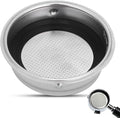 1 Cup 51mm Coffee Filter Basket, Stainless Steel Pressurized Mesh Coffee Filters Bottomless Portafilter Coffee Machines Accessories for Semi-Automatic Coffee Machine Series (1 Cup)