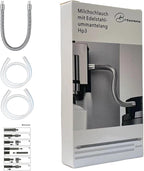 Stainless Steel Milk tube HP3 Suitable for JURA coffee machines E8/S8/Z6/Z10/J6/Z8/X8/GIGA X3/X3c/X8/X8c Professional (Gen. II) milk system