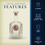 Heritage Pewter Alabama Capitol Container | 24 OZ Glass Container | Expertly Crafted Pewter Glass