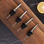 Pafusen 24 Pack Liquor Bottle Pourers, Liquor Pour Spout for Liquor Bottles, Stainless Steel Olive oil Dispenser Spout, Alcohol Pourer Spouts Dust Caps Covers, Sliver