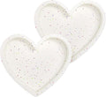 6 Inch Silicone Heart Shaped Cake Pans 2 Pcs Small Heart Cake Pan Set Nonstick Silicone Heart Molds for Baking (Cream)