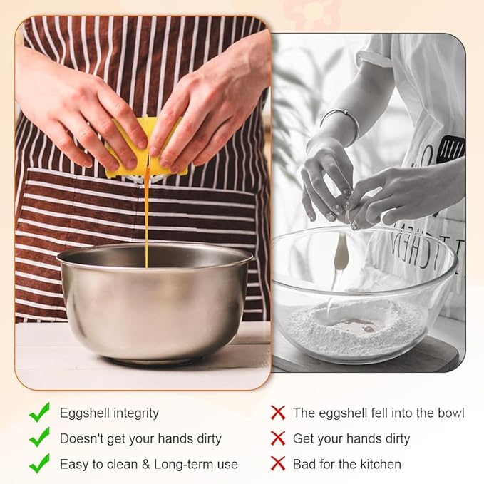 3pcs Egg Shell Opener & 1 Egg Separator,Eggs Cracker Tool for Rawegg,Handheld Eggshell Cutter Hard Boiled Eggs Breaker Yolk White Separator for Cooking Camping Kitchen Gadgets