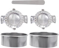 FUOYLOO Dumpling Maker Set Stainless Steel Dumpling Seal Tools with Stuffing Spoon and Cutter 5pcs Kitchen Gadget Set for Home Cooking