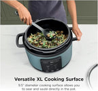 HyperHeat 8-in-1 6.5-Qt Pressure Cooker, 1200W Electric Multi Cooker with SimpliServe Nonstick Pot, Pressure Cook, Steam, Slow Cook, Rice, Pasta, Sear/Sauté, Keep Warm, Sage Leaf