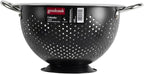 GoodCook Gourmet Colander, 5qt capacity, Stainless Steel with Handles and Elevated Pedestal Foot, Bold Black