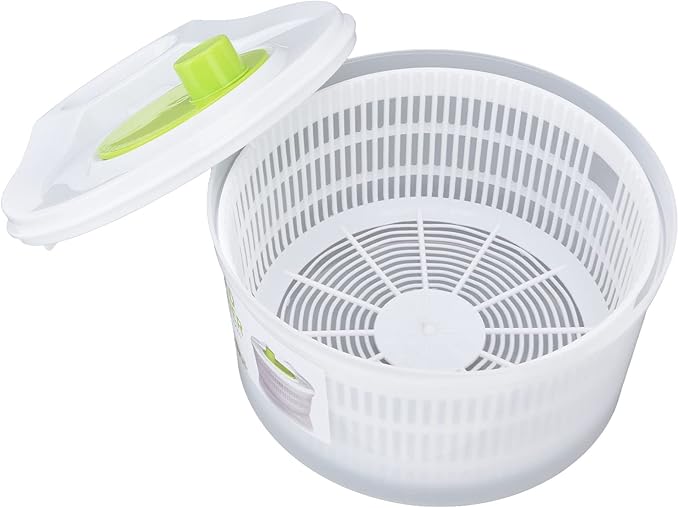 Pwshymi Salad Spinner Salad Drainer, Multifunction Large 3L Vegetable Dryer Salad Spinner, Lettuce Washer and Dryer for Cooking