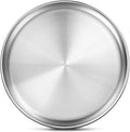 Yuiicaov Stainless Steel Pizza Pan 13½ inch, Pizza Pan for Oven, Steel Pizza Tray, Durable Round Pizza Plate Pizza Baking Sheet, Easy Clean & Dishwasher Safe, Set of 1