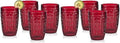 Fitz & Floyd Fitz and Floyd Trestle Highball Tumbler Cups, Set of 4, Red (Pack of 2)