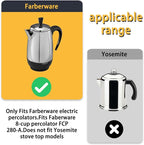 2 PCS Coffee filter Pump Tube Spring fits Farberware Stove Top Percolators