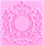 Mujiang Baroque Photo Frame Fondant Molds Picture Frame Silicone Mold Vintage Mirror Frame Molds for Cake Decoration Cupcake Topper Chocolate Candy Polymer Clay Gum Paste Set of 4