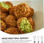 Stainless Steel Meatball Maker 3-Piece Set Kitchen Gadget Meatball Scoop Tool for Easy Food Preparation for Home Cooking and Fish Ball Making