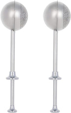 HULISEN Set of 2 Flour Duster for Baking, Powdered Sugar Shaker Duster, 18/8 Stainless Steel Pick Up and Dust Flour Sifter with Spring-operated Handle for Easy One-handed Operation