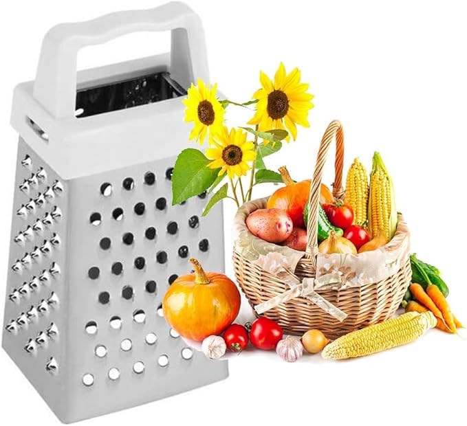 Multifunctional 4 Sides Grater Slicer Stainless Steel Handheld Potatoes Grater Mini Vegetable Cutter Kitchen Accessories Handheld Mini Cutter Peeling, Grating & Slicing Tools