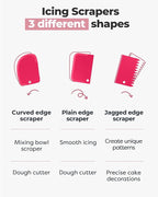 Kootek Cake Decorating Kit Baking Supplies Set Cake Turntable with 2 Frosting Straight Angled Spatula 3 Icing Smoother Scrapers Baking Accessories Tools for Beginners and Pros, Mother's Day, Pink