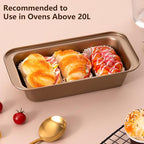 Baking Pans Sets 5-Piece, UNOSCHRIM Nonstick Carbon Steel Bakeware Sets with Round Cake Pan, Round Pizza Pan, Cookie Sheet, Loaf and 6-Cup Muffin Pan, Reusable Baking Sets for Various Baking Scenes
