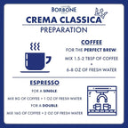 Caffè Borbone Whole Bean Coffee, Medium Roast Arabica and Robusta Blend, Crema Classica, Full-Bodied and Balanced Italian Coffee, 2.2 lb Bag
