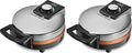 Hamilton Beach Belgian Waffle Maker with PFAS-Free Non-Stick Ceramic-Coated Plates,Browning Control,Indicator Lights,Stainless Steel (26081),(Pack of 2)