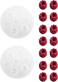 7 Cavity Raspberry Silicone Mold – 2 Pieces Silicone Fruit Mold for Chocolate, Fondant, Candle, Resin & Cake Decor, 3D DIY Candy Baking Tool for Parties & Gifts (Raspberry)