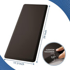 KitchenClouds Kitchen Mat Cushioned Anti Fatigue Kitchen Rug 17.3"x39" Water Resistant Non Slip Kitchen Rugs and Mats Standing Desk Mat Comfort Floor Mats for Kitchen House Sink Office (Chocolate)
