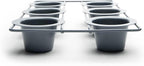 Fox Run Non-Stick Popover Pan, 6 Cup Yorkshire Pudding Pan, Grey