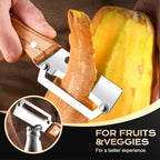 Multi-Functional Vegetable Peeler for Kitchen, 2026 Upgraded 2-in-1 2-in-1 Stainless Steel Fruit Peeler with Bottle Opener for Potatoes Carrots Cucumbers Kitchen Gadgets (2)