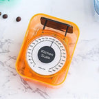 Cabilock Mechanical Kitchen Scale 1kg Portable Plastic Weighing Scale Multipurpose Cooking and Baking Food Measuring Tool Battery-Free Random Color