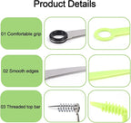 2pcs Spiral Cutter Knives, Stainless Steel Plastic Vegetable Spiralizer Slicer Cutter Manual Spiral Screw Slicer Practical Kitchen Accessories for Potatoes Cucumbers Carrots Fruits
