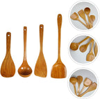 PRETYZOOM 1Set Utensil Set Kitchen Tools for Cooking Odorless for Non Stick Cookware Includes Spatula Spoon Turner and Ladle for Family