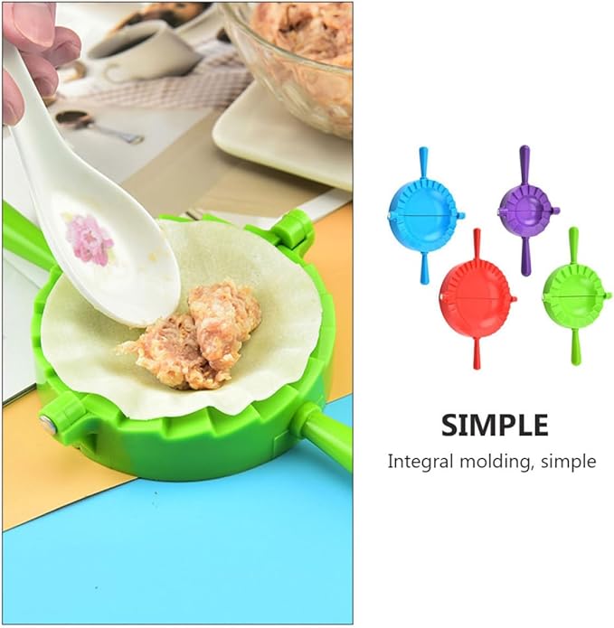 BESPORTBLE Dumpling Maker Set 4pcs Pp Plastic Dumpling Molds Large Medium Small Mini Sizes Tool Kitchen Gadget for Home Cooking Random Color