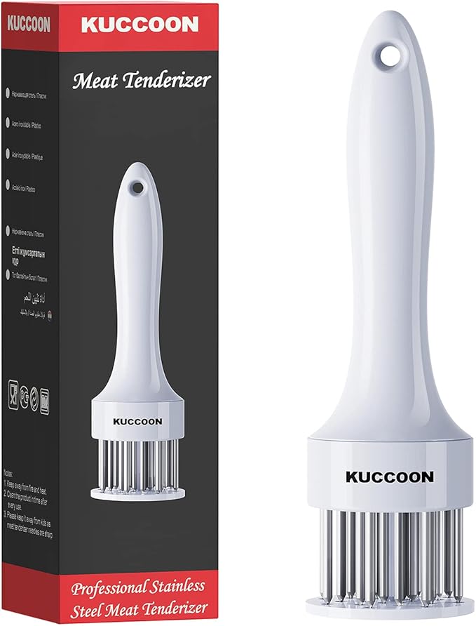 Meat Tenderizer Tool Stainless Steel Needle Ultra Sharp 24 Blades Tenderizer Tool for Tenderizing Beef Chicken Steak Veal Pork