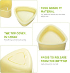 Generic 3 Pack Triangle Rice Ball Mold, Sushi Mold, Non Stick, Yellow
