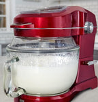 Kenmore 849083 Elite Ovation 49083 Exclusive Pour-In Top, 5 quart Tilt-Head Kitchen Stand Mixer, One Size, Red Burgundy