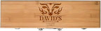 The Flame - Personalized BBQ Tool Set - 3 Utensils + Bamboo Box - BBQ Grilling Accessories - Grill Gifts for Him, Men, Dad, Husband - Smoker Accessories - Grill Utensils Set - Unique Men Birthday Gift
