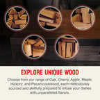 Pizza Oven Wood 12 Inch Naturally Cured White Oak Splits Cooking Wood for Free Standing Ovens 1650 Cubic Inches
