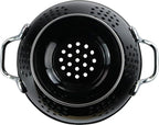 Calypso Basics by Reston Lloyd Powder Coated Enameled Colander, 5 Quart, Black