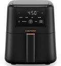 Chefman Air Fryer – 4-in-1 Slim 3.5 QT Airfryer, Air Fry, Bake, Dehydrate, Frozen, 450°F Max Temp for Extra Crispy Results in Minutes, Nonstick Ceramic Coating, Dishwasher-Safe Accessories - Black