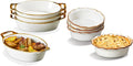 Versatile Au Gratin Baking Dish & Small Pie Pans Set – Perfect for Oven-to-Table Cooking | Ideal for Au Gratin, Pot Pies, Tarts & More | Sturdy Ceramic for Even Heating | Easy-to-Clean Non-Stick Surf