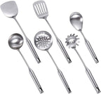 304 Stainless Steel Cooking Tools Set Colander Spatula Shovel Spoon Kitchenware Gadgets 6PCS Kitchen Accessories