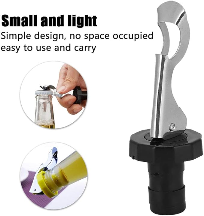 Tyenaza Wine Stopper, 10PCS Silicone Press Wine Bottle Stoppers Leakage‑Proof Vacuum Sealed Plug Bar Kitchen Tools