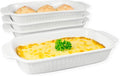 Small Au Gratin Baking Dish, Ceramic Casserole Dishes 9 x 6, Set of 4, 23 Oz with Handles, Pans Set for Oven Roasting for 1 or 2 person servings, Lasagna, Pie, Gratin, for Kitchen, Home