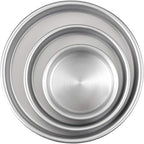 Wilton Aluminum Round Cake Pan Set, 3-Piece for Tiered Cakes, Durable, Even Heating, Rust-Resistant, Professional Bakeware, 4, 6, 8 in., Package May Vary