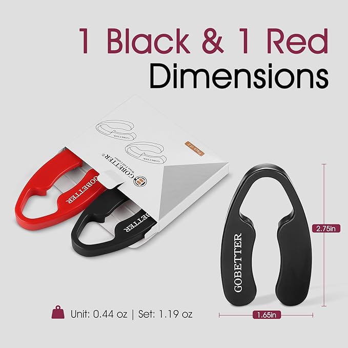 GOBETTER 2 Pcs Wine Foil Cutter Magnetic Design, 4 Stainless Blades Foil Remover Wine Bottles Opener Accessory, Removes Foil Top Effortlessly for Wine Lovers, Black/Red