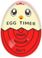 Lasubst Egg Timer for Boiling Eggs that Changes Color When Done, Red