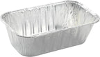 Waytiffer (50 Pack) 1Lb mini Loaf Pans Heavy Duty Disposable Aluminum Foil Bread Tins Standard Size 6" X 3.5" X 2.5" Oven Safe Sturdy Small Bread Tin Pans 1 Pound Loaf Pans
